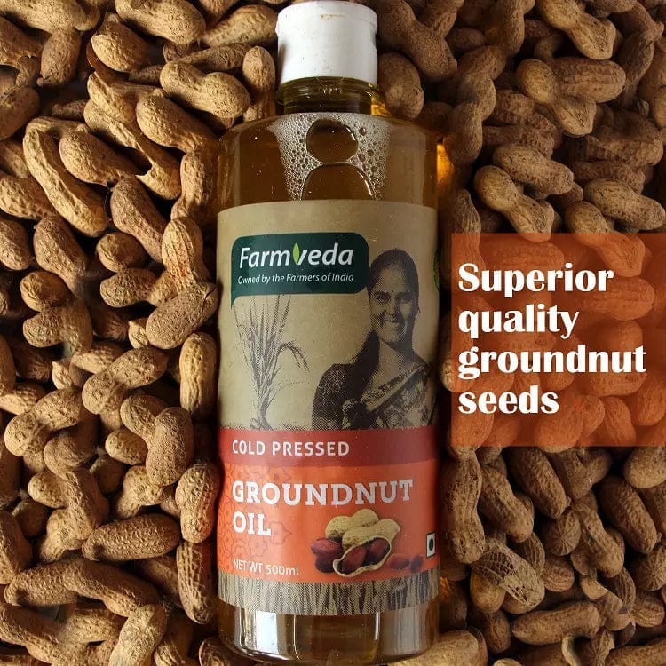 Cold Pressed Groundnut Oil - Enhanced Flavor, 500ml