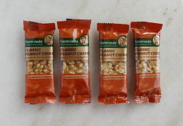 Classic Peanut Chikki (Pack of 4) - Nutty Delight for the Whole Family
