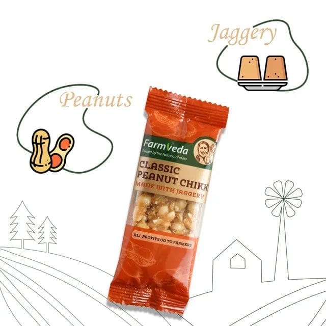 Classic Peanut Chikki (Pack of 4) - Nutty Delight for the Whole Family