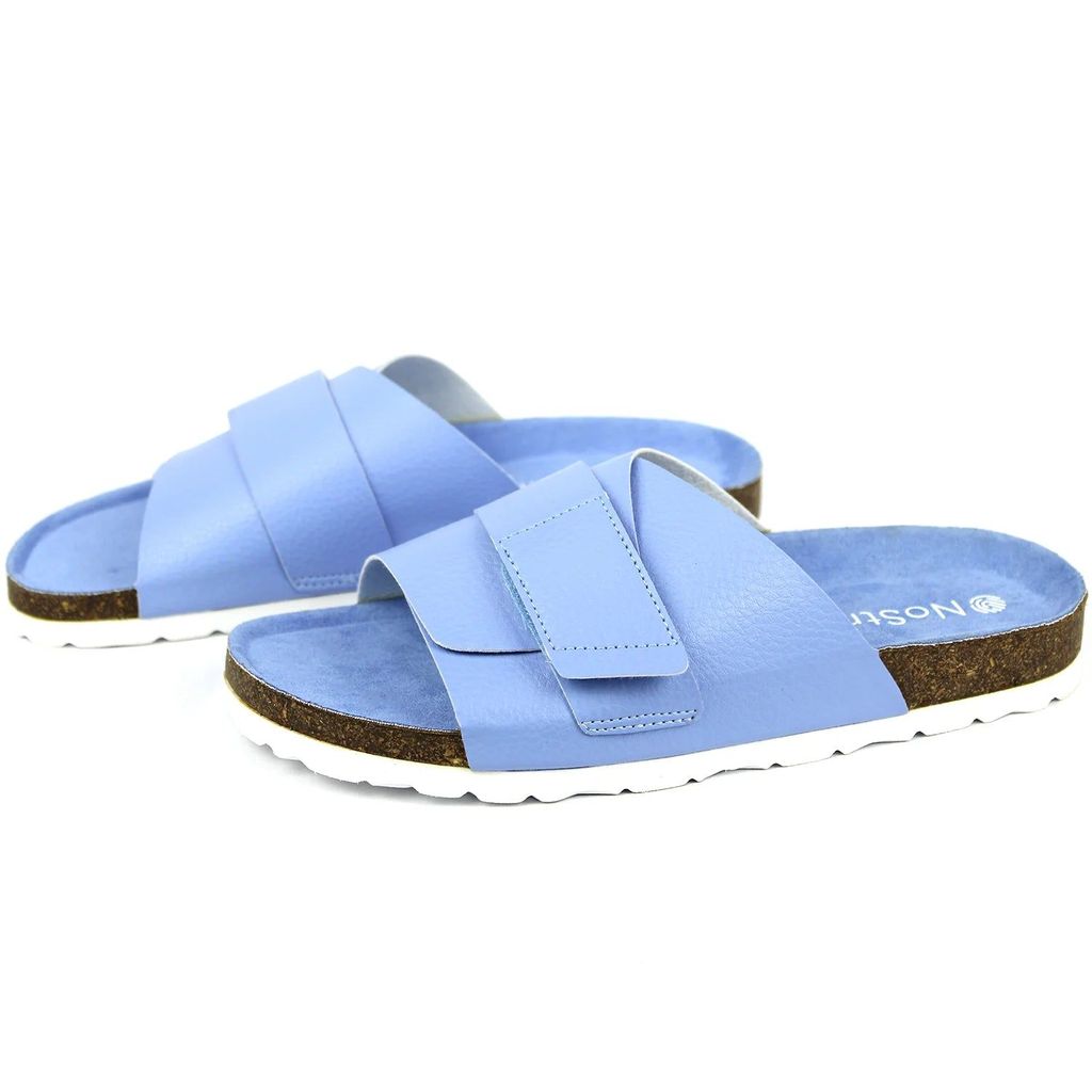 Latest Women Double Layered Bubbly Blue Cork Sandals (Women) 2025 at ShopCircuit | ONDC