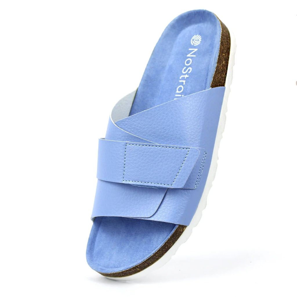 Latest Women Double Layered Bubbly Blue Cork Sandals (Women) 2025 at ShopCircuit | ONDC