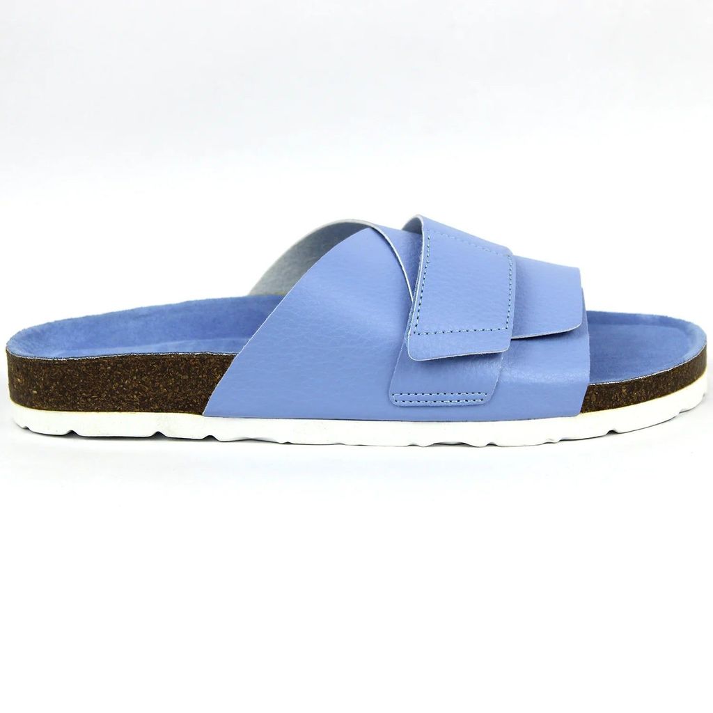 Latest Women Double Layered Bubbly Blue Cork Sandals (Women) 2025 at ShopCircuit | ONDC