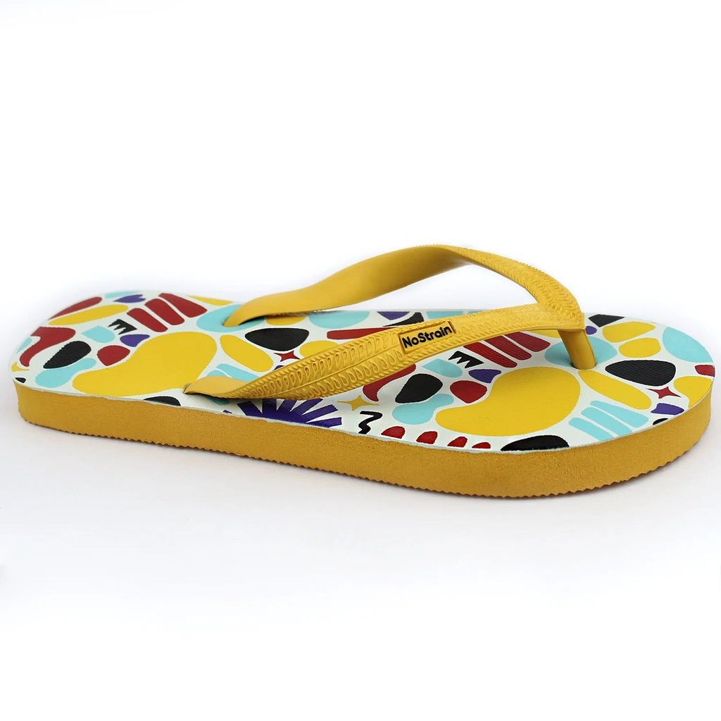 Sophisticated Men TwistedGeo Yellow Flip-Flops (Men) 2025 at ShopCircuit | ONDC
