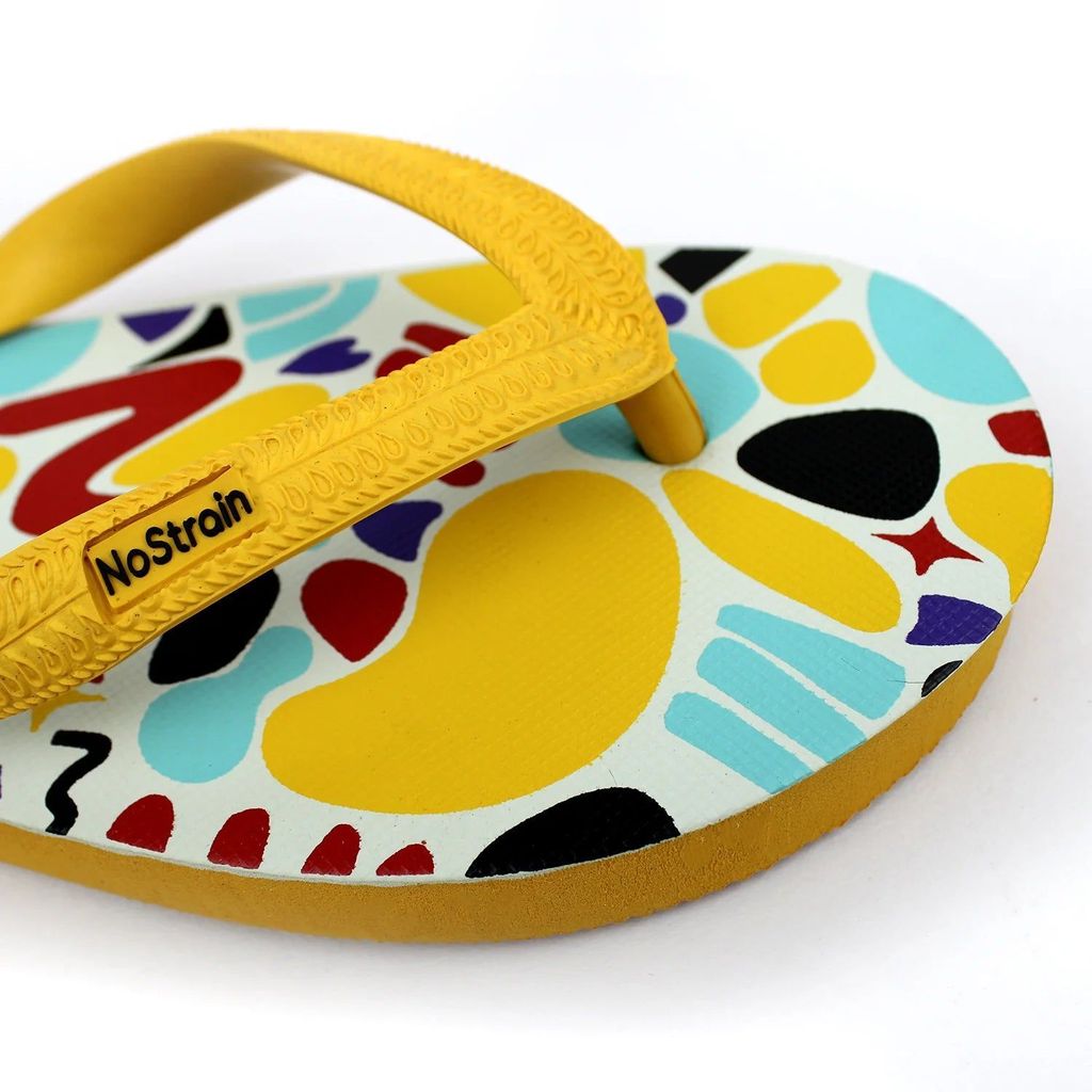 Sophisticated Men TwistedGeo Yellow Flip-Flops (Men) 2025 at ShopCircuit | ONDC