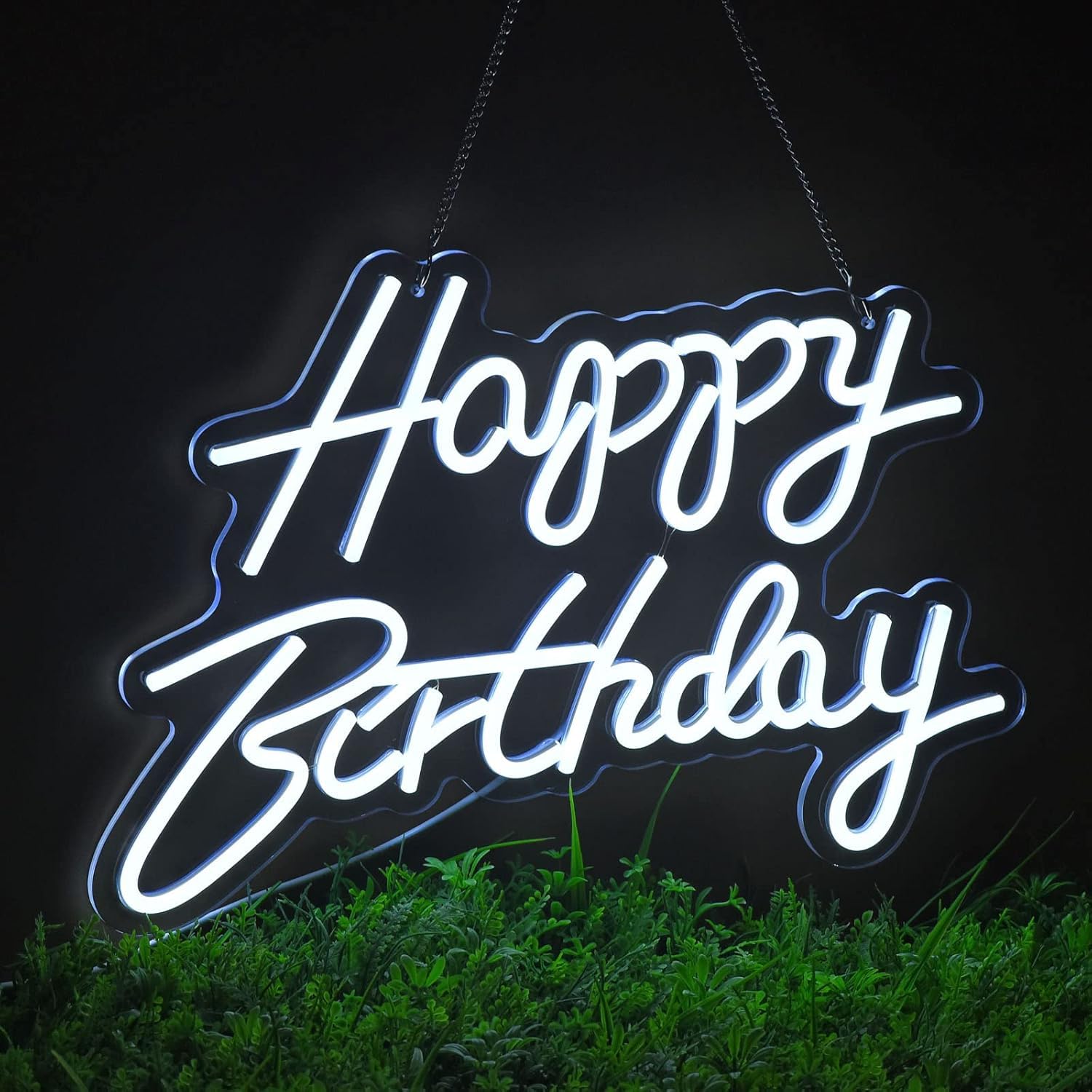 Happy Birthday Neon Sign LED Neon Lamp Birthday Party Wall Art Deco| Home & Garden | Lamps, Lighting & Ceiling Fans | String Lights, Fairy Lights | String Lights, Fairy Lights 18 x 12 inch