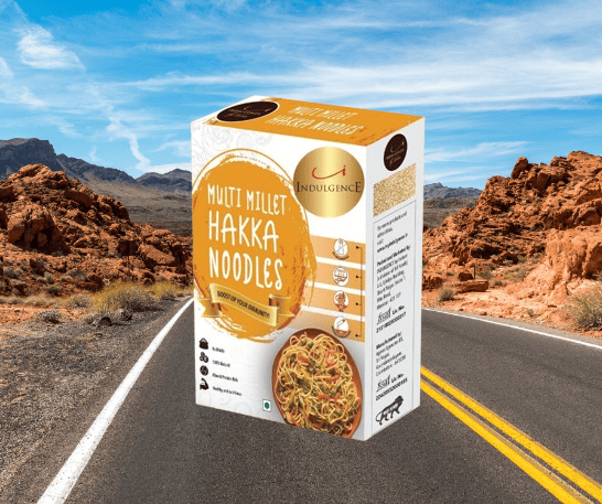 INDULGENCE No Maida Multi Millet Hakka Noodles Pack of 2 (400 Gms)