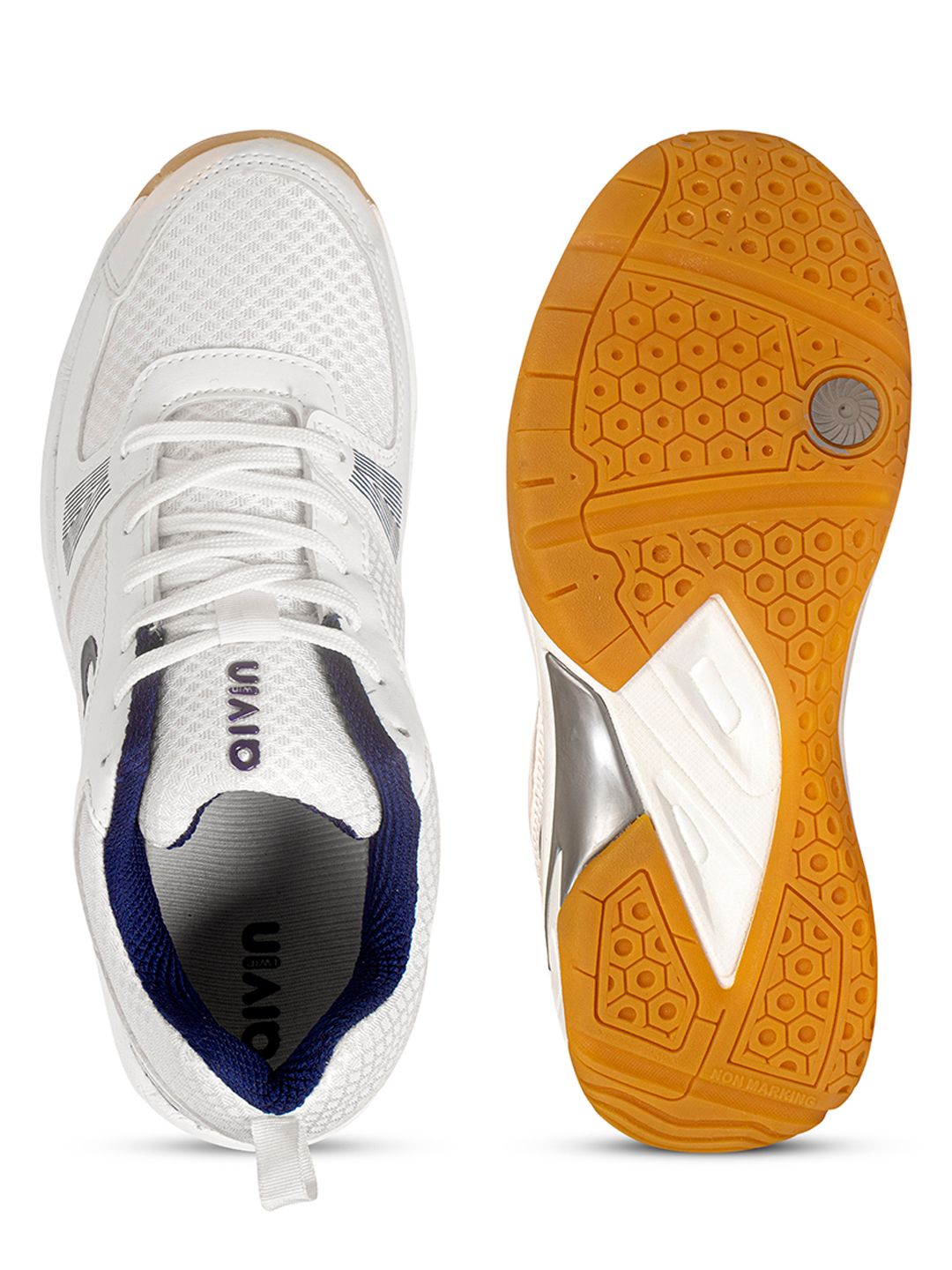Stylish Women AIVIN Attract Unisex White Badminton Shoes 2025 at ShopCircuit | ONDC