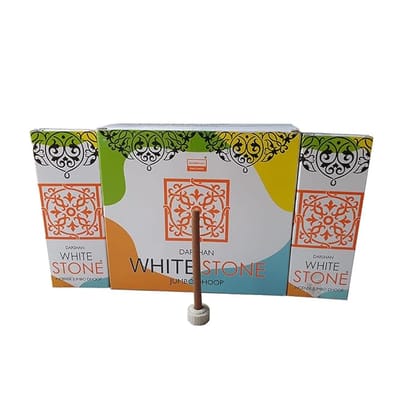 Darshan Incense - White Stone Incense Jumbo Dhoop Agarbatti 18g Box Pack of 12 (216g) Darshan Incense - White Stone Incense Jumbo Dhoop Agarbatti 18g Box Pack of 12 (216g)