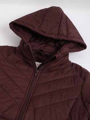 Richlook Women Maroon Full Zipper Hoodie Jacket Richlook Women Maroon Full Zipper Hoodie Jacket