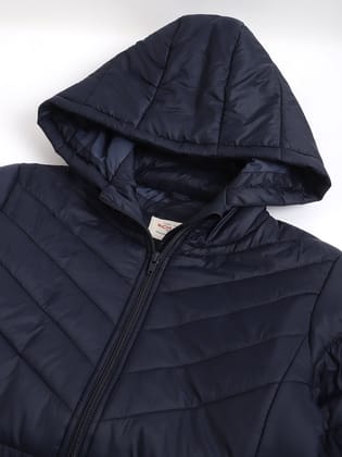 Richlook Women Navy Full Zipper Hoodie Jacket Richlook Women Navy Full Zipper Hoodie Jacket