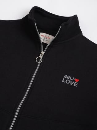 Richlook Women Navy Full Zipper Sweatshirt Richlook Women Navy Full Zipper Sweatshirt