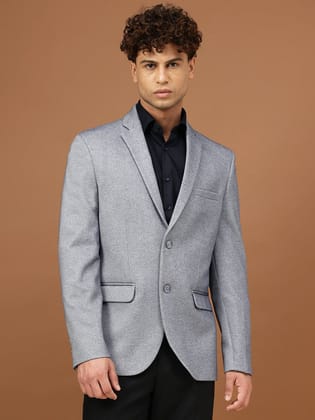 Richlook Men Sky Melange Smart Fit Blazer Richlook Men Sky Melange Smart Fit Blazer