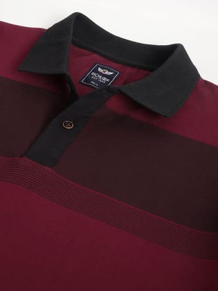 Men Wine Regular Fit Polo Neck T-Shirt Men Wine Regular Fit Polo Neck T-Shirt