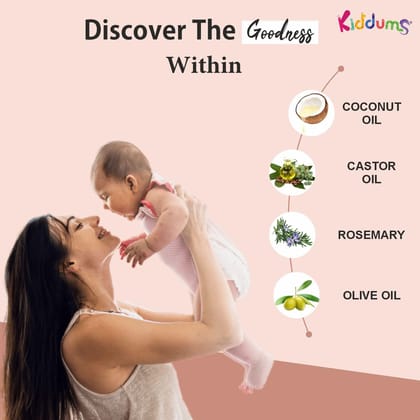 Kiddums Massage & Bath Oil - Bath Massage Oil For Babies - Baby Oil For New Born - Baby Oil For Massage - 200 ml