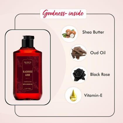 THE LOVE CO. Body Wash 50Ml | Luxury Body Wash for Women | Organic & Vegan | Shower Gel Women | 100% Vegan | Luxury Beauty | Body Skin Care Products