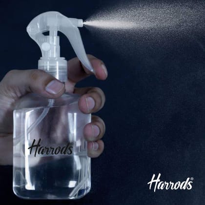 HARRODS Spray Bottle Combo Pack - 250ml Empty Bottles for Travel, Liquid, Room Spray, Fogging, Hand Wash, and Rangoli - Set of 2