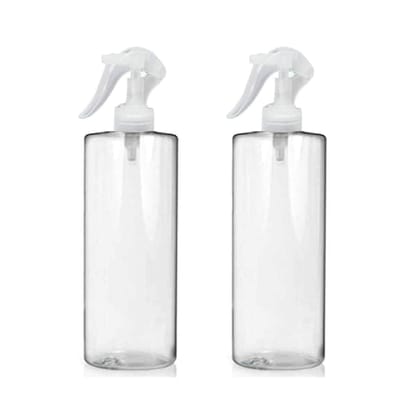 HARRODS Spray Bottle Combo Pack - Mist Trigger Plastic Spray Bottle For Multi Use - Empty Bottles for Travel, Liquid, Room Spray, Fogging, Hand Wash, and Rangoli - 200ml Set of 2