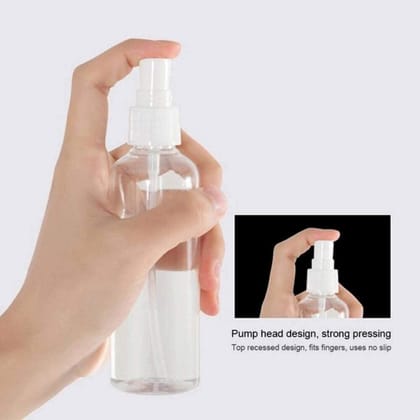 HARRODS 30 ml Transparent Plastic Empty Refillable Reusable Fine Mist Spray Bottle Container For Sanitizer, Perfume, Rose Water, Travel, Home Care, Other Diy (3)
