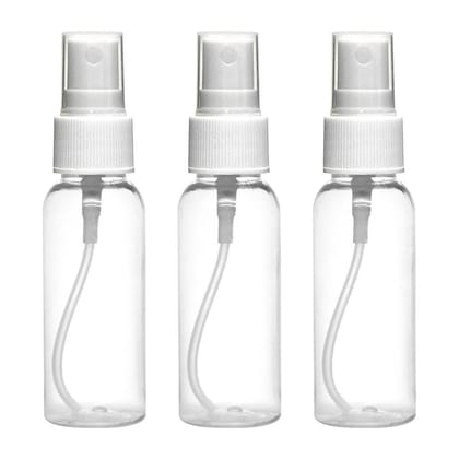 HARRODS 30 ml Transparent Plastic Empty Refillable Reusable Fine Mist Spray Bottle Container For Sanitizer, Perfume, Rose Water, Travel, Home Care, Other Diy (3)