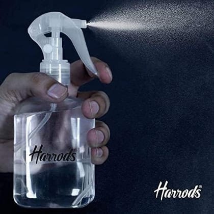 HARRODS Spray Bottle Combo Pack - 250ml Empty Bottles for Travel, Liquid, Room Spray, Fogging, Hand Wash, and Rangoli - Set of 3 (15)
