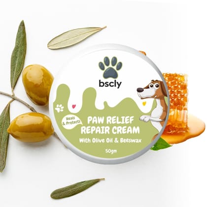 Bscly 2-in-1 Moisturizing Paw Butter & Elbow Protector for Dogs - Natural Cream & Balm for Dry, Cracked Paws and Elbows, Heals & Repairs