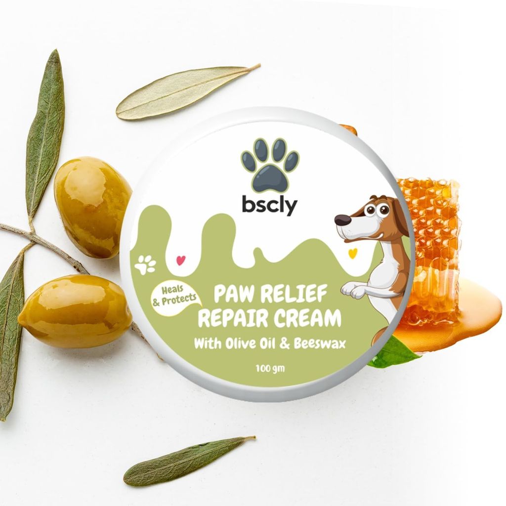 Bscly 2-in-1 Moisturizing Paw Butter & Elbow Protector for Dogs - Natural Cream & Balm for Dry, Cracked Paws and Elbows, Heals & Repairs