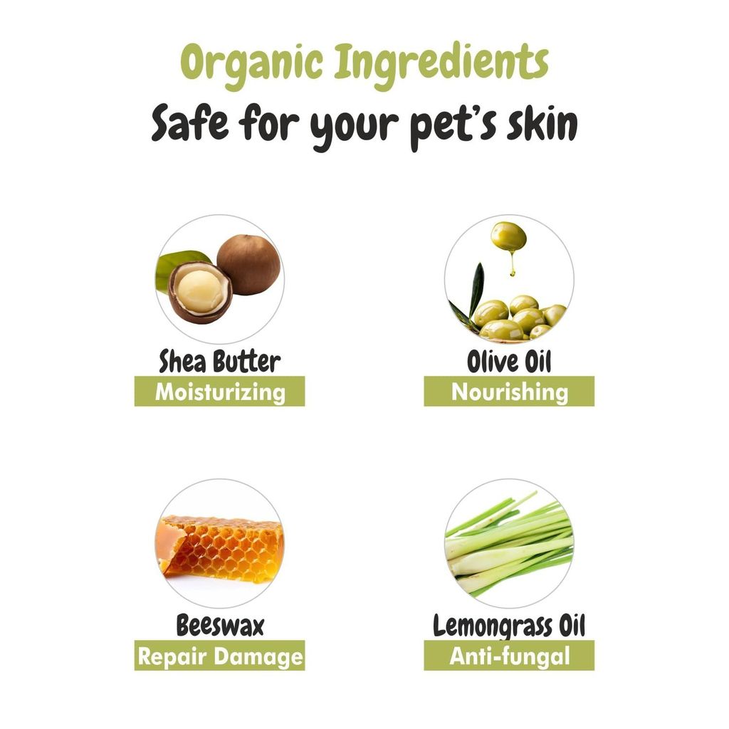 Bscly 2-in-1 Moisturizing Paw Butter & Elbow Protector for Dogs - Natural Cream & Balm for Dry, Cracked Paws and Elbows, Heals & Repairs