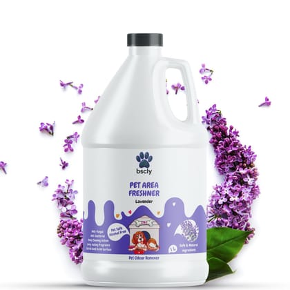 Bscly Lemongrass Pet Area Freshener - 1L | Eco-Friendly Odor Eliminator | Safe for Pets & Children | Bio-Based Formula | For All Surfaces…