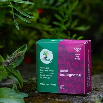 Last Forest Beeswax Soap (Pack of 3), Herbal Bathing Soap for Glowing Skin, Handcrafted, Handmade, 100% Natural Ingredients, Moisturizing, Natural Beeswax, Bathing Soap for Men & Women