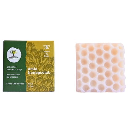 Last Forest Beeswax Soap (100gm x Pack of 5), Herbal Bathing Soap for Glowing Skin, Handcrafted, Handmade, 100% Natural Ingredients, Moisturizing, Natural Beeswax, Bathing Soap for Men & Women
