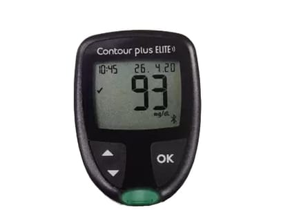 Contour Plus Elite Blood Glucose Monitor System With 25 Blood Glucose Test Strip