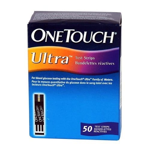 One Touch Ultra Diabetes Test Strips 50