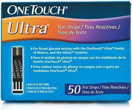 One Touch Ultra Diabetes Test Strips 50