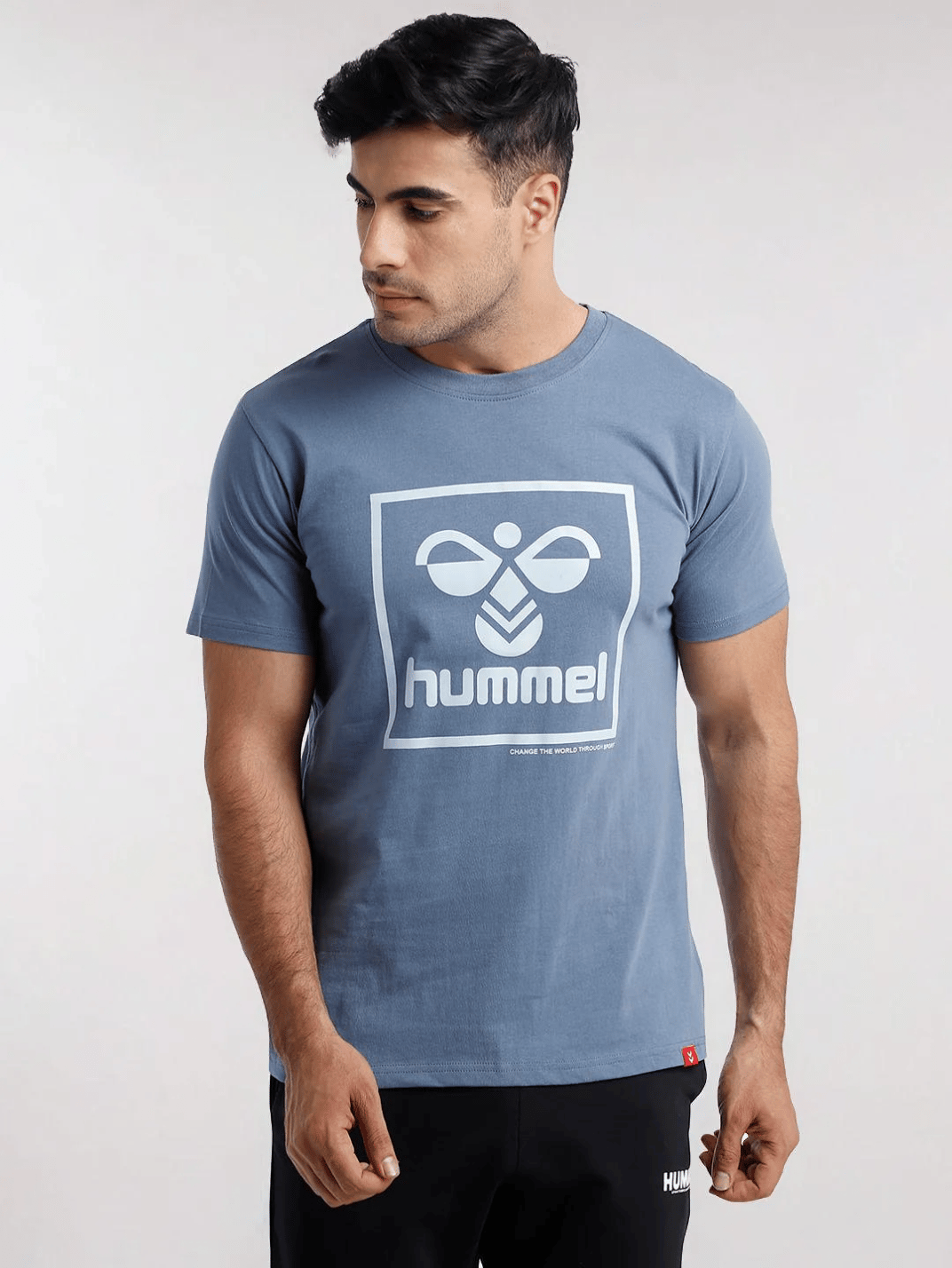 Siam Men Cotton Blue T-Shirt