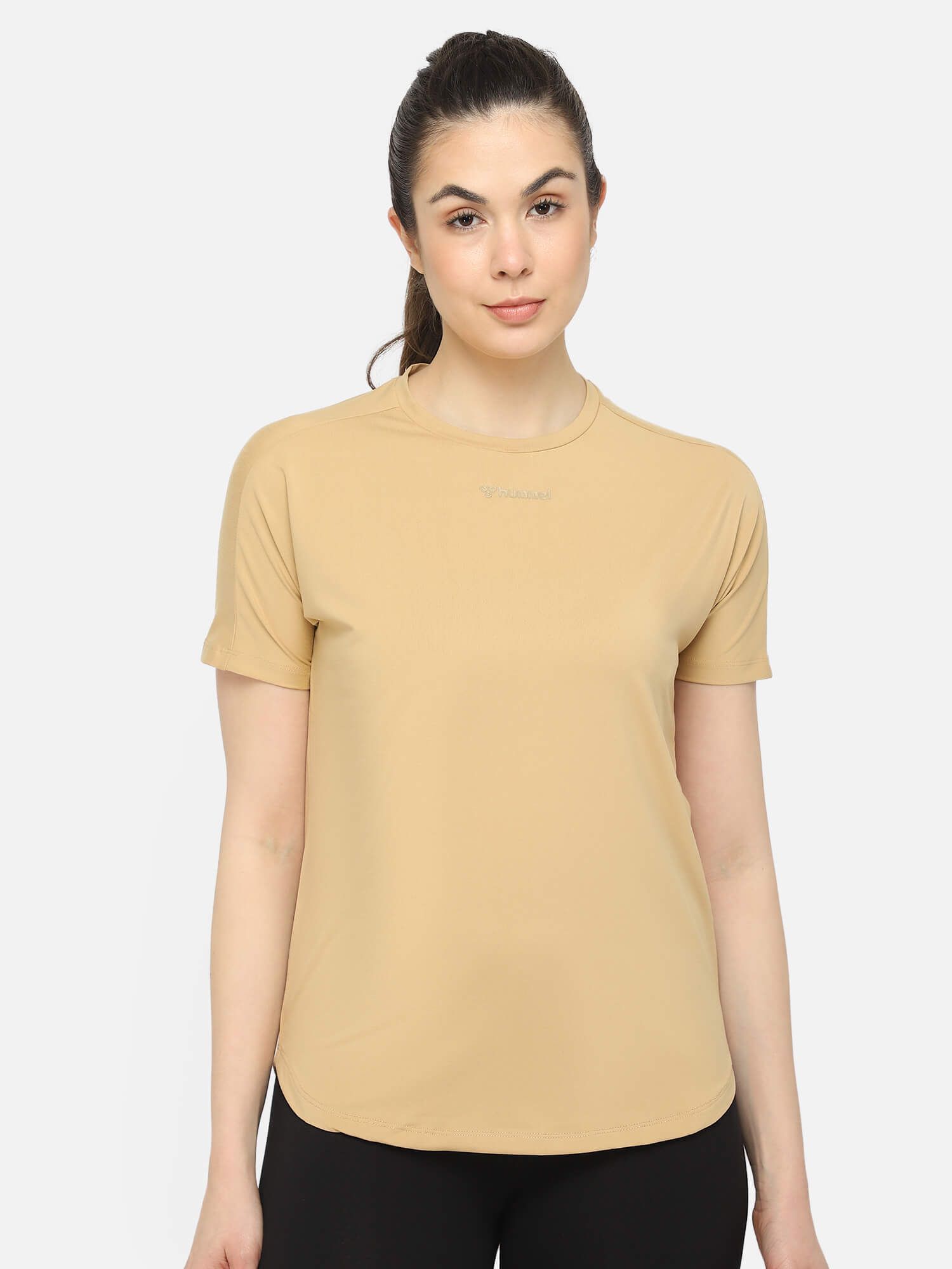 Reese Women Polyester Brown T-Shirt