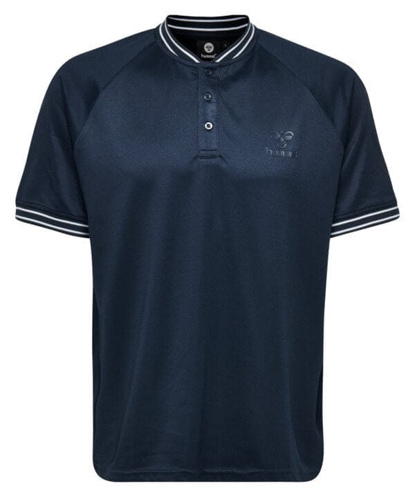 Samuel Men Polyester Blue Polo T-Shirt