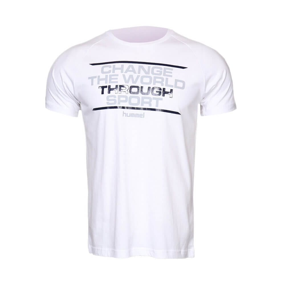 Lorenzo Men Cotton White T-Shirt