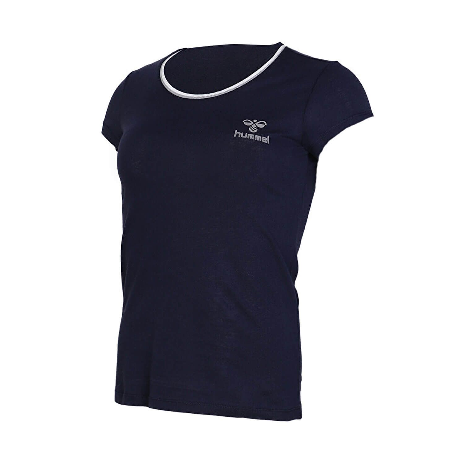 Adalia Women Cotton Navy Blue T-Shirt
