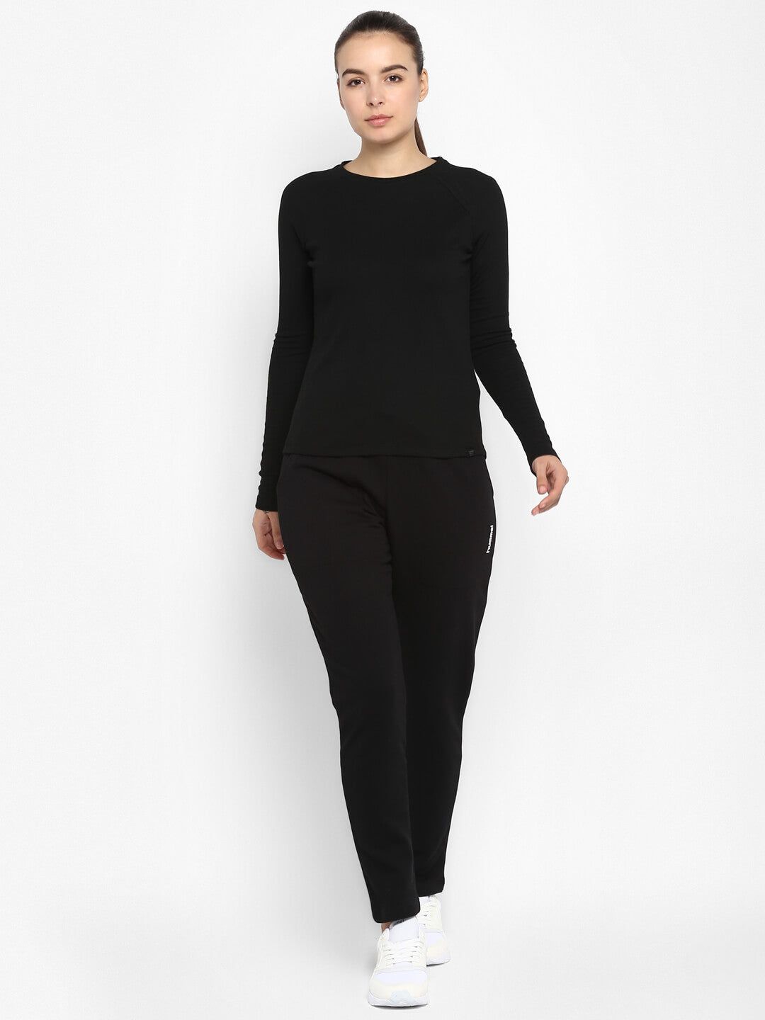 Regen Women Cotton Black T-Shirt