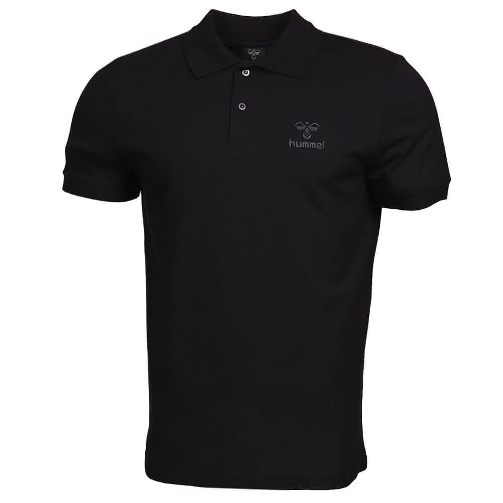 Lenard Men Cotton Black Polo T-Shirt