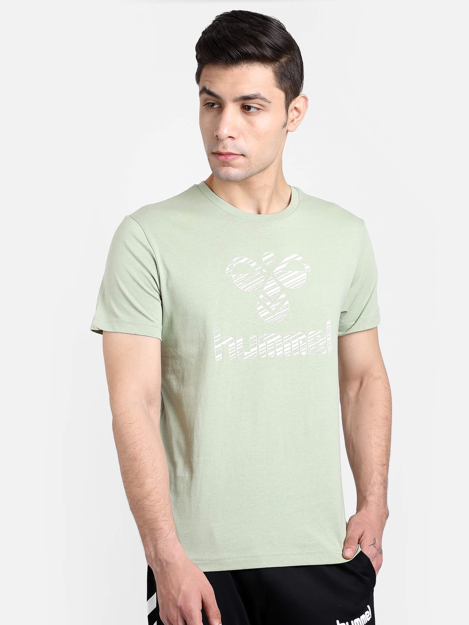 Lou Men Cotton Green T-Shirt