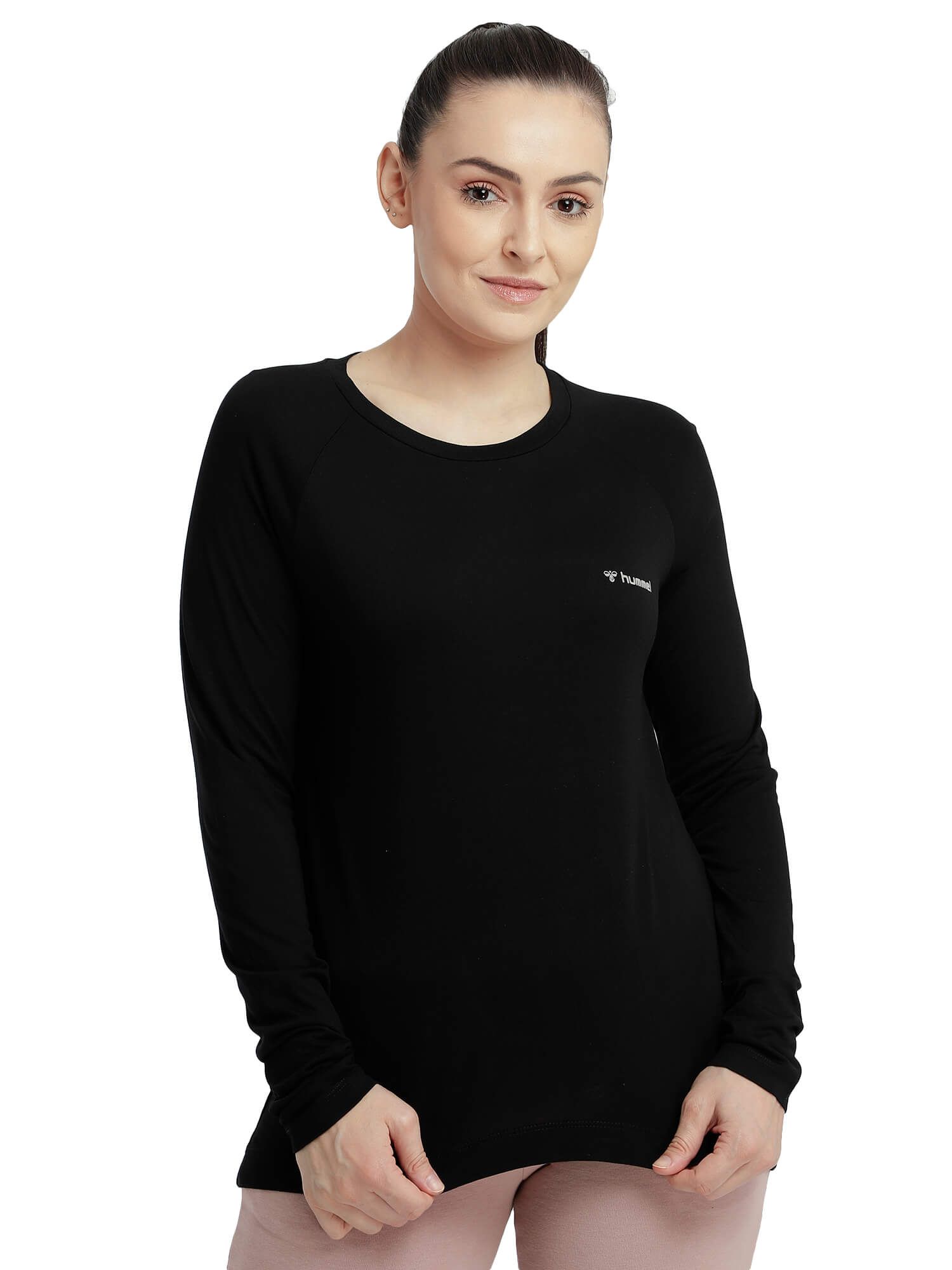 Selina Women Black T-Shirt