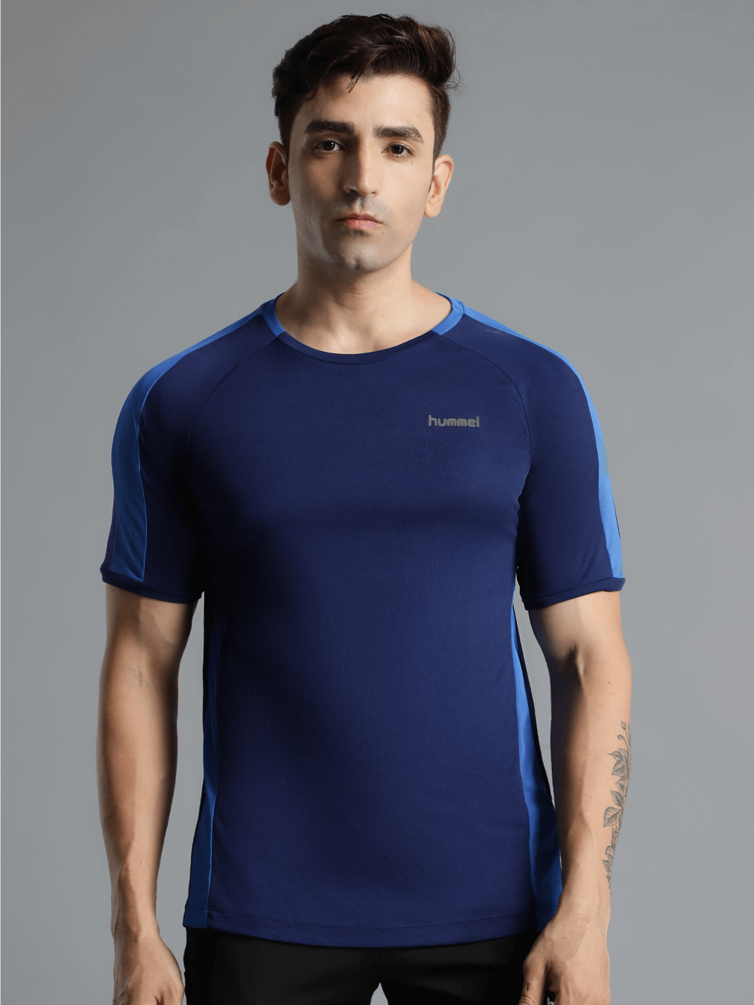 fayis Round Neck Half Sleeve Solid Regular fit Polyester T-shirt for Men Comfortable Breathable Fabric Stretchable for Everyday Use Ideal for Yoga Training Gym Running or Performance
