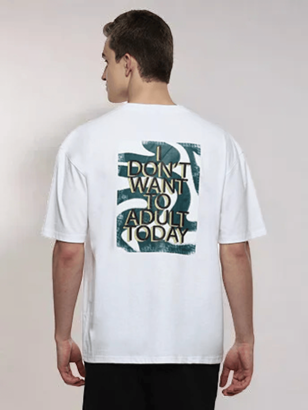 Steeze  Men's White Oversized T-shirt