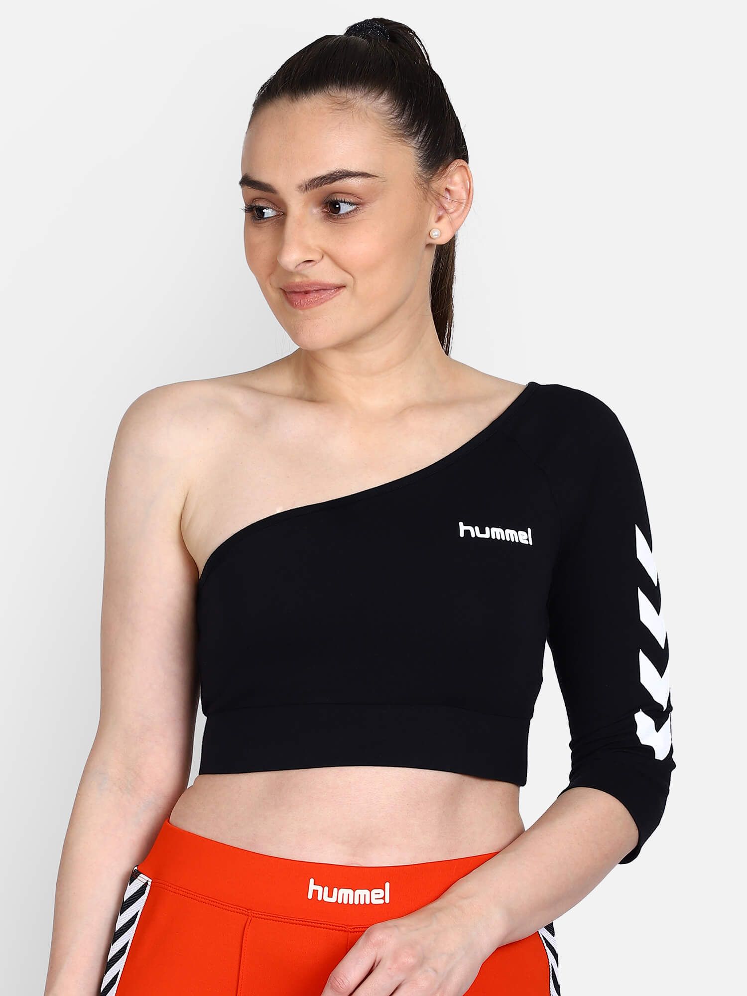 Vinni Women Cotton Black Cropped Top