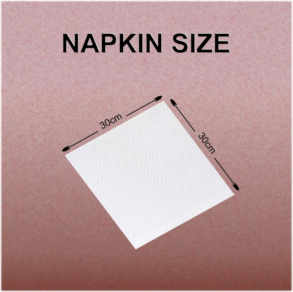 Claret 2-Ply Soft & Absorbent Napkins 30x30 cm, 100 Sheets (50 Pulls) – Eco-Friendly, Durable and Hygienic Napkins, Pack of 3