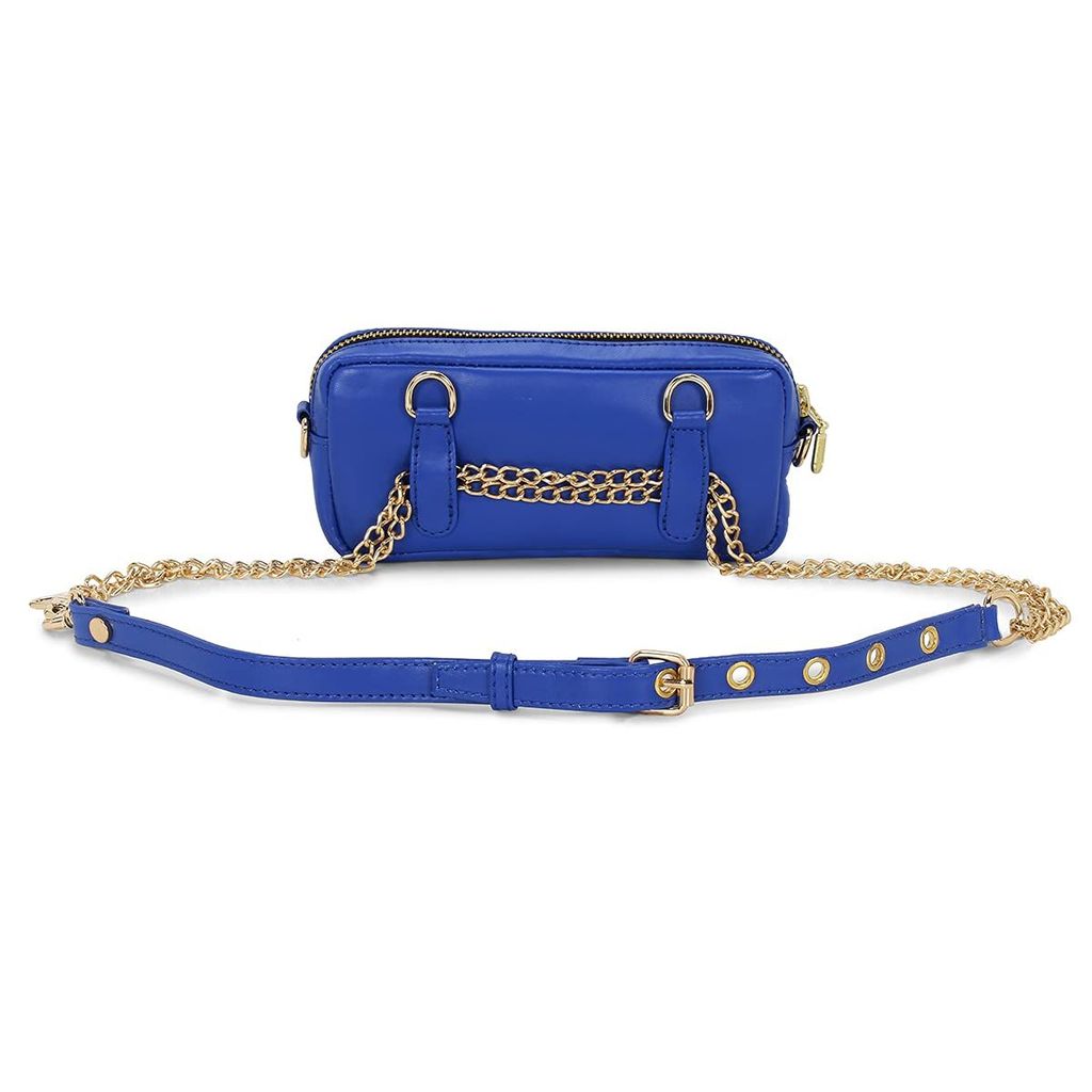 Blue Dangling Fanny Pack
