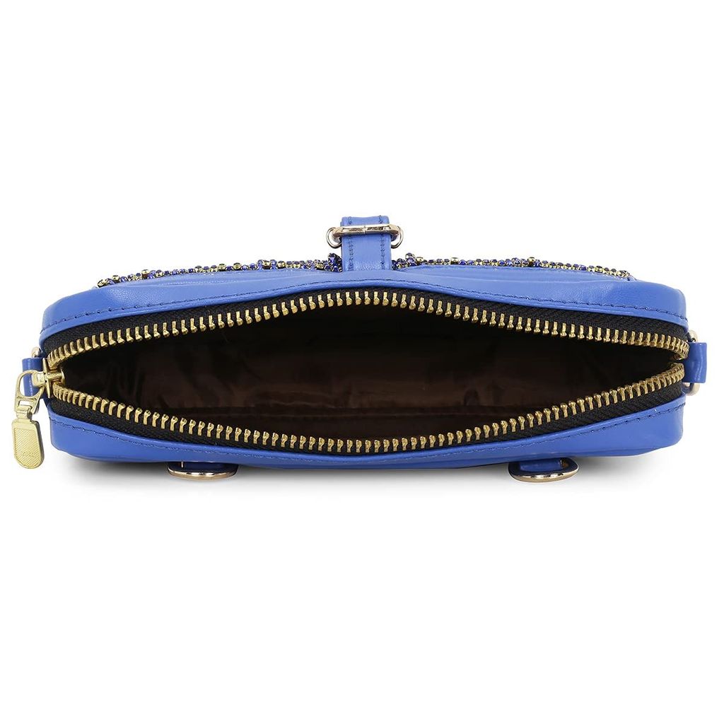 Blue Dangling Fanny Pack