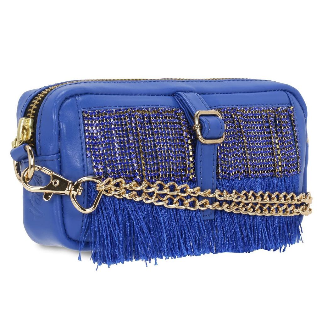 Blue Dangling Fanny Pack