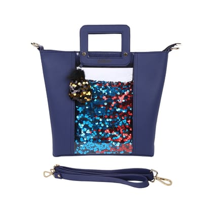 Vdesi Peep Sequins Bag With A Detachable Sling Pouch